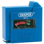BATTERY TESTER SUITABLE FOR AA AAA C D PP3 3R12 64514 DRAPER