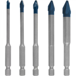 TILE DRILL BIT 5 PC SET HEX-9 4-10MM HARD CERAMIC BOSCH