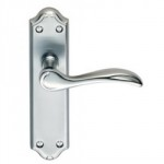 MORTICE LATCH FURNITURE CHROME PLATED MADRID PATTERN DL191CP
