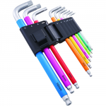 HEX KEY SET 9 PIECE COLOUR CODED FAITHFULL