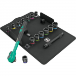 3/8" DRIVE METRIC SOCKET SET HEX RATCHET 8100 005530 WERA