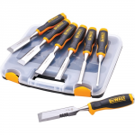 CHISEL SET 6 PIECE + CHISEL KNIFE 25MM DEWALT