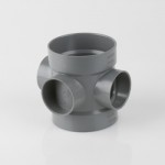 SOIL TRIPLE BOSS 110MM GREY SOLVENT BS425G BRETT