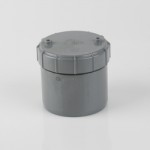 SOIL ACCESS CAP 110MM GREY BS431G BRETT