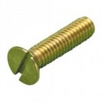 CSK MACHINE SCREW SLOTTED BRASS 3/16" W X 1/2"