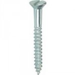 CSK WOODSCREW SLOTTED BZP 10 X 3