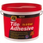 ADHESIVE FOR WALL TILES FIX & GROUT 7.5KG 703 EVERBUILD
