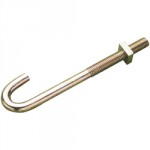 HOOK BOLT/NUT BZP M8 X 100  