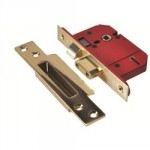 MORTICE LOCK BS 5 LEVER BRASS 2.1/2" J2200S-PL UNION