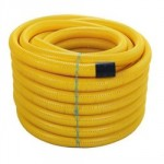 GAS DUCTING PERFORATED 100MM 50M COIL YELLOW