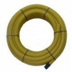RIGICOIL 63MM 50M COIL YELLOW TWIN WALL DUCT WITH DRAW CORD