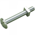 ROUNDHEAD ROOFING BOLT/NUT BZP M8 X 40