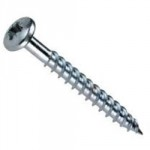 ROUND HEAD WOODSCREW POZI TWINTHREAD BZP 10 X 2.1/2