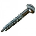 ROUND HEAD WOODSCREW SLOTTED BZP 10 X 2