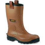 SAFETY BOOT RIGGER PVC SIZE 10 TAN TYPE ER