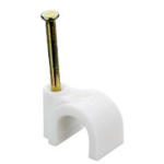 CABLE CLIP WHITE 5.0MM ROUND 70CWRC5
