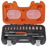 1/4 DRIVE SOCKET SET 16 PIECE 4 TO 13MM S160 BAHCO